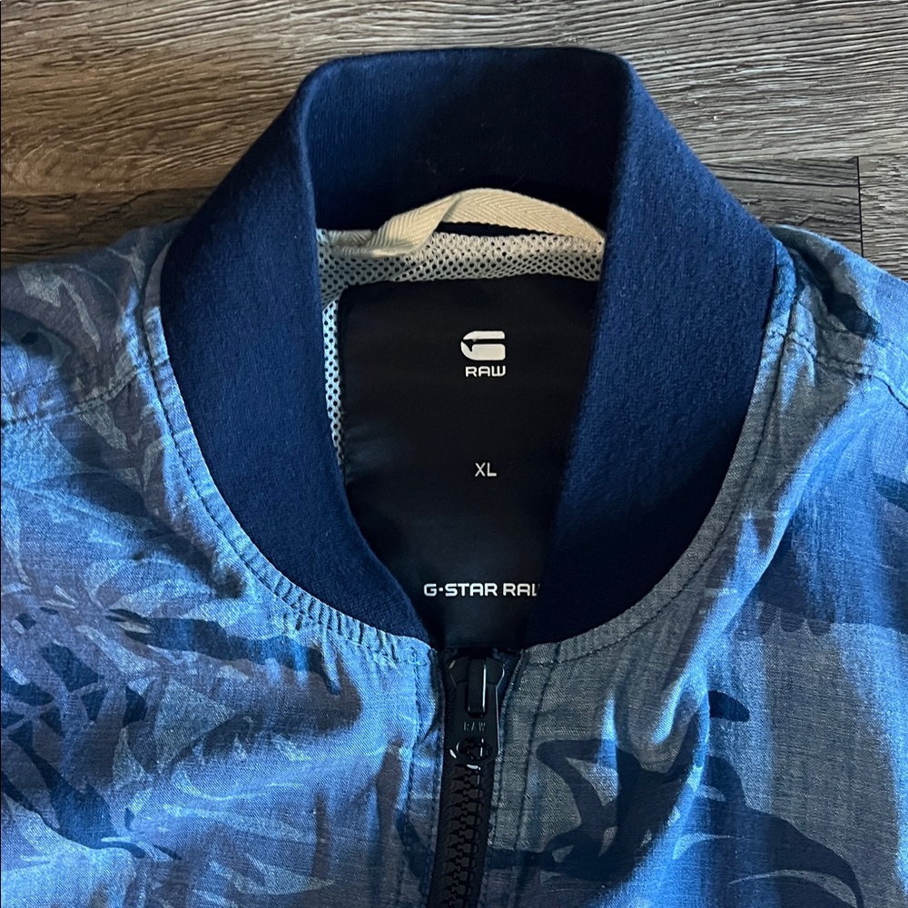 G-Star Blue Patterned Bomber Jacket - image 3